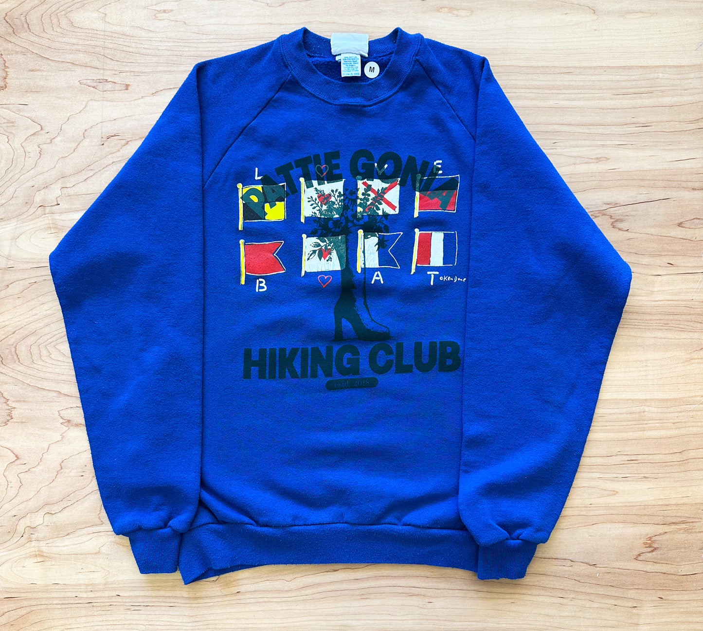 Pattie Gonia Hiking Club Crewneck - Green Print