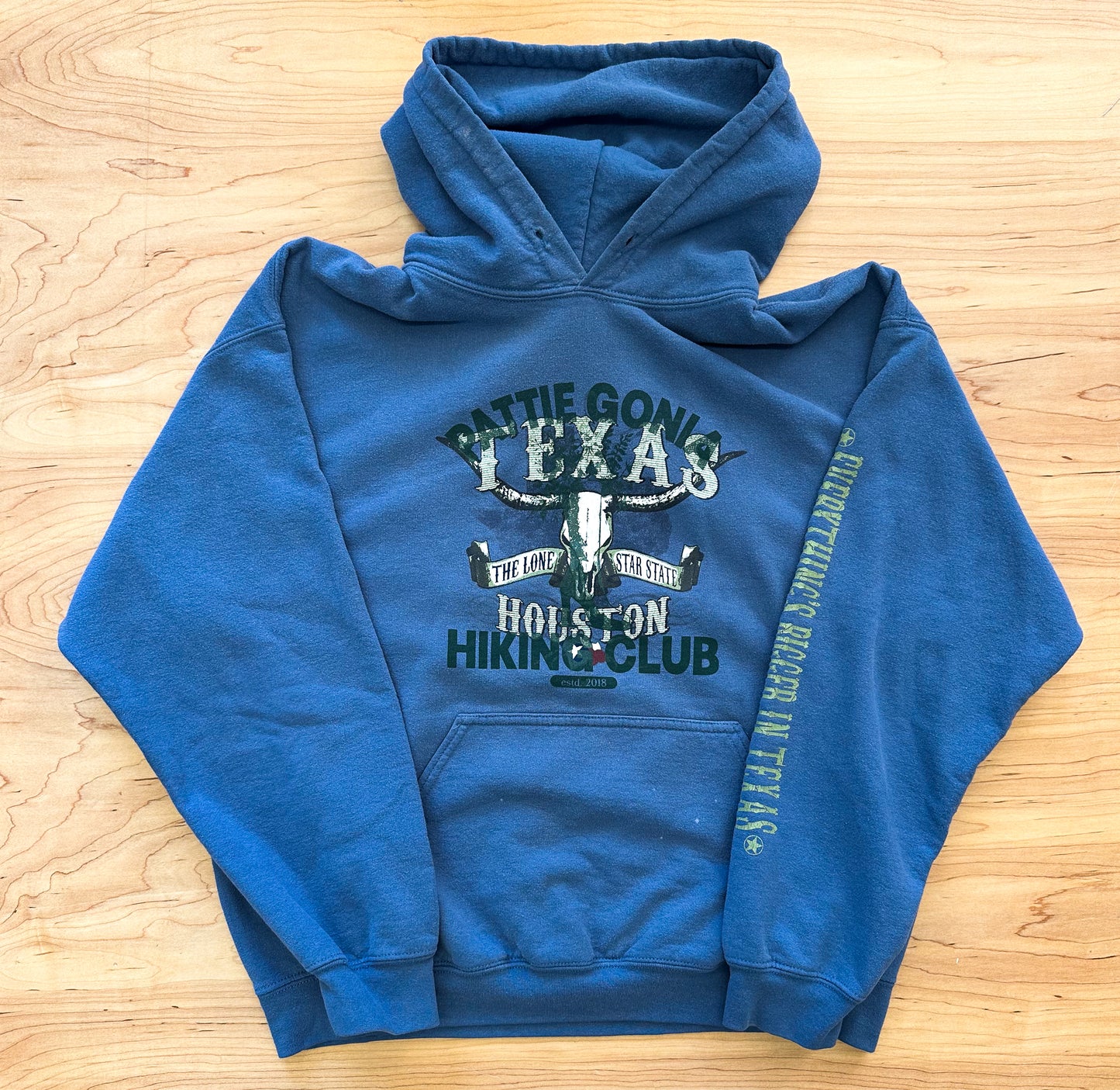 Pattie Gonia Hiking Club Hoodie - Green Print
