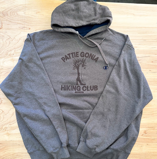 Pattie Gonia Hiking Club Hoodie - Brown Print