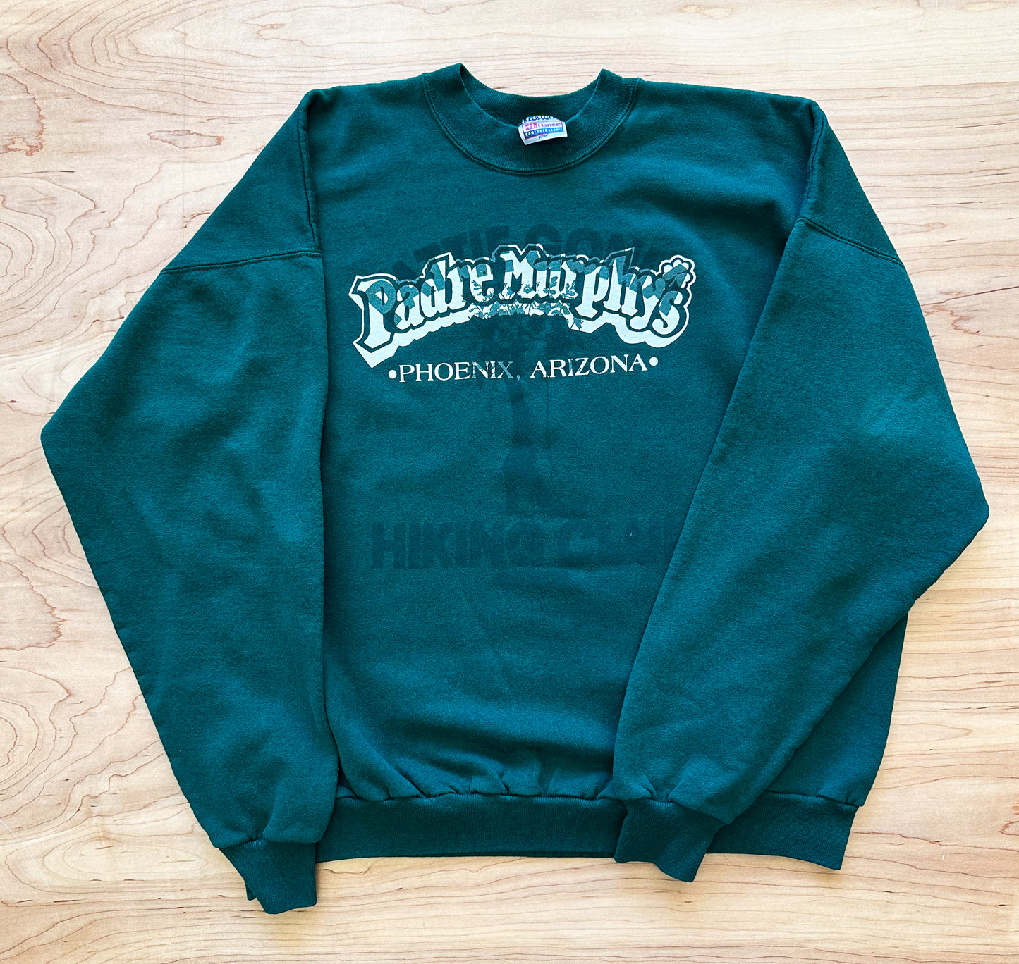 Pattie Gonia Hiking Club Crewneck - Green Print