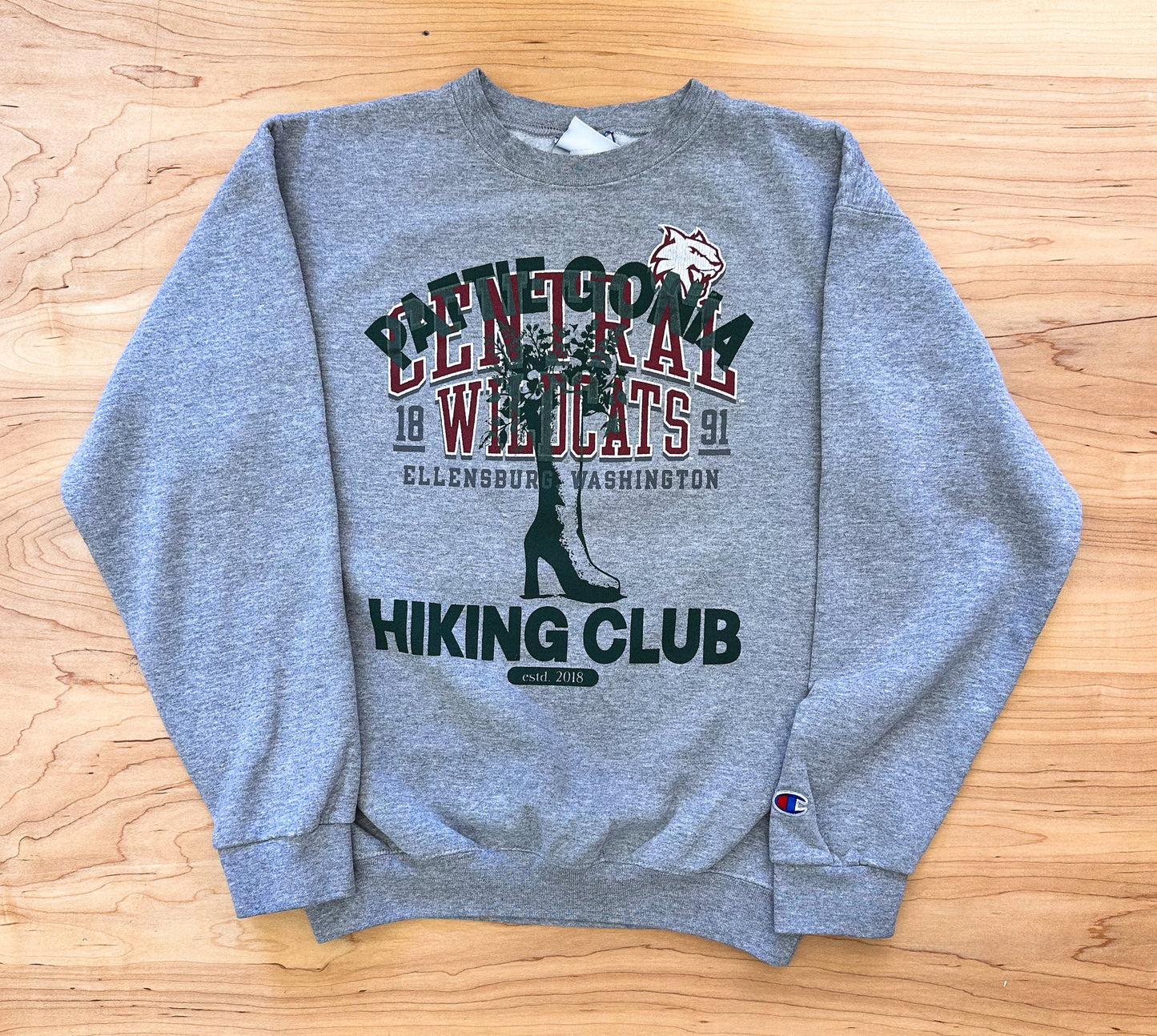 Pattie Gonia Hiking Club Crewneck - Green Print