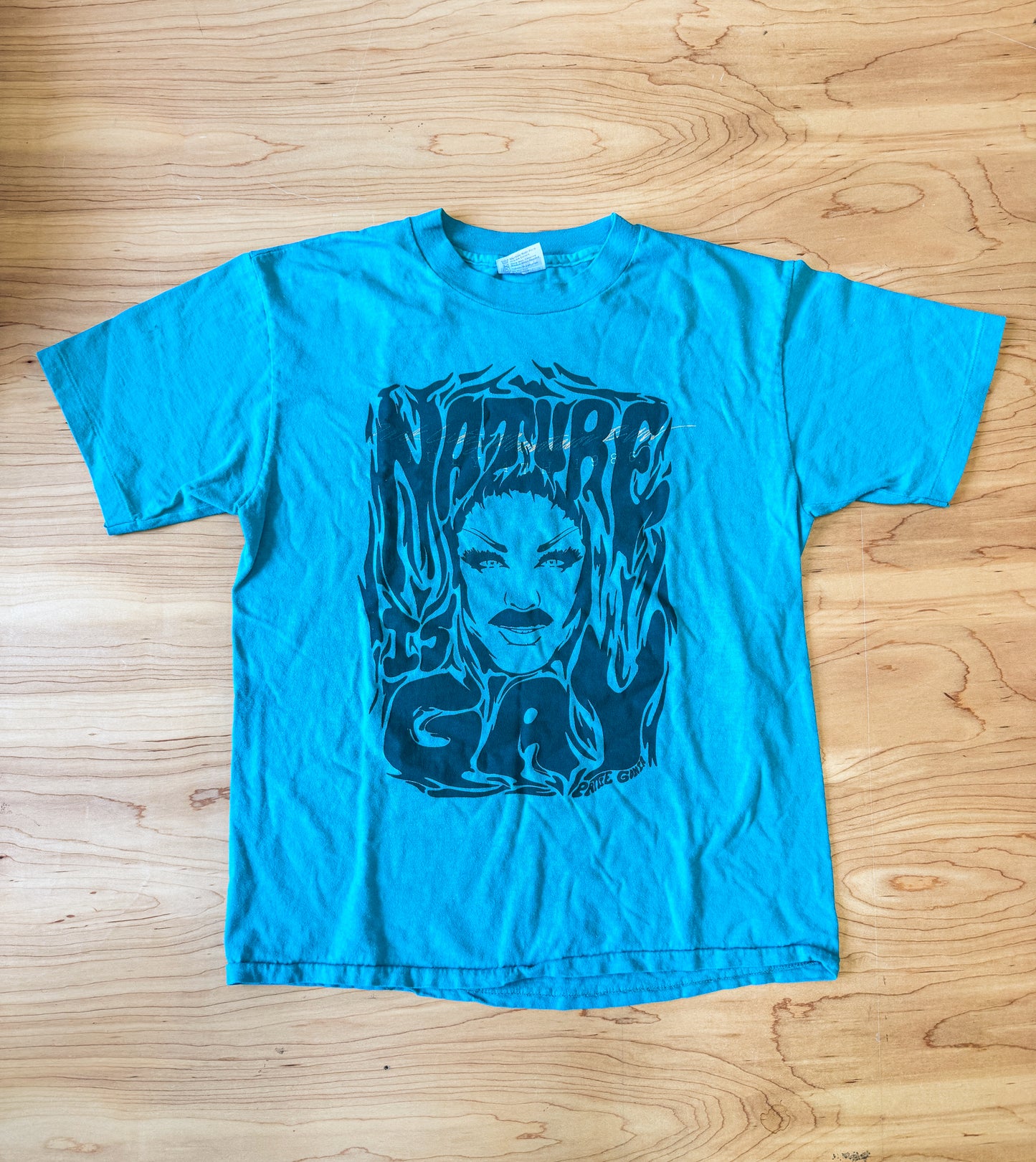Nature is Gay Tee - Green Print