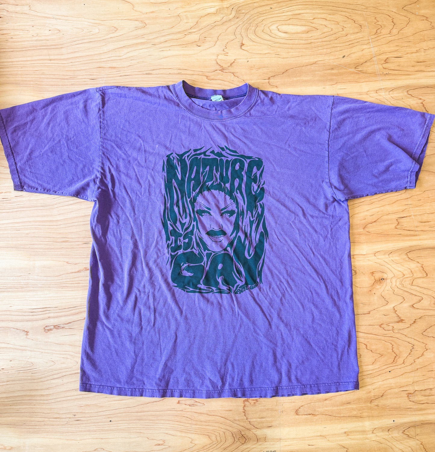 Nature is Gay Tee - Green Print