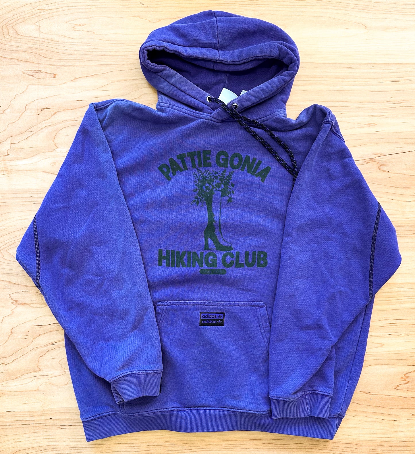 Pattie Gonia Hiking Club Hoodie - Green Print