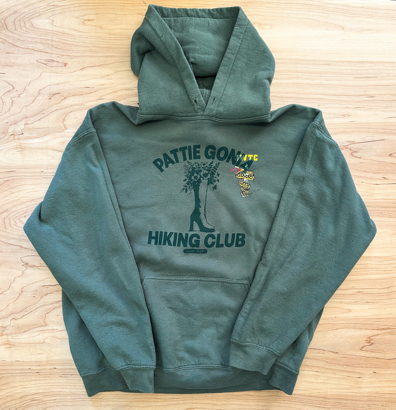 Pattie Gonia Hiking Club Hoodie - Green Print