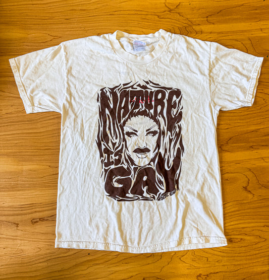 Nature is Gay Tee - Brown Print