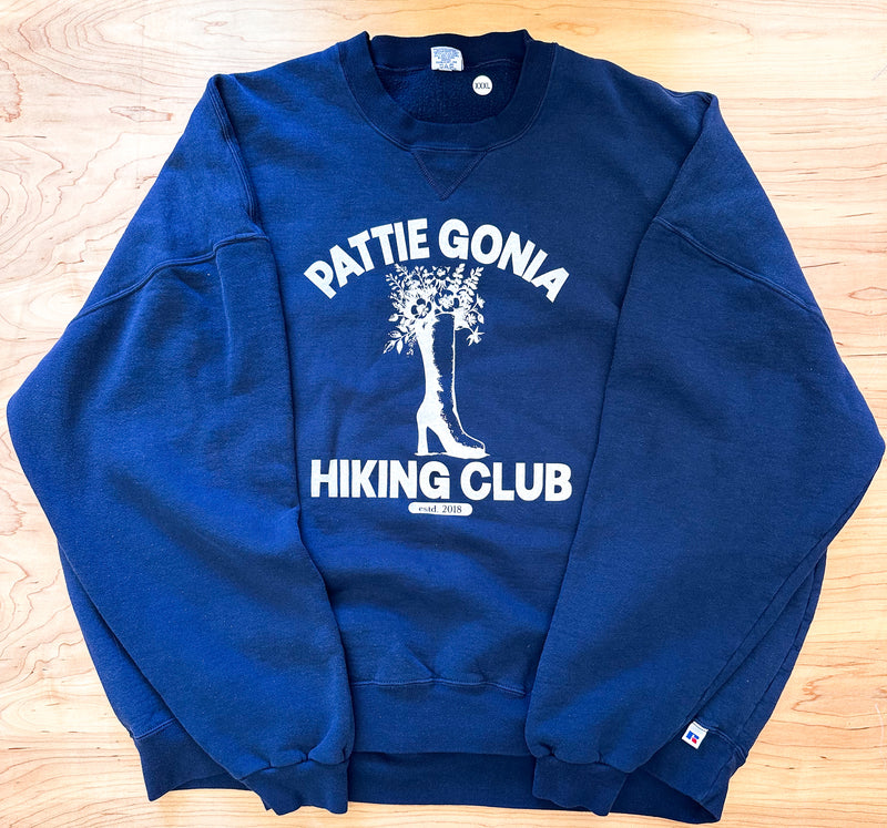Pattie Gonia Hiking Club Crewneck - Cream Print