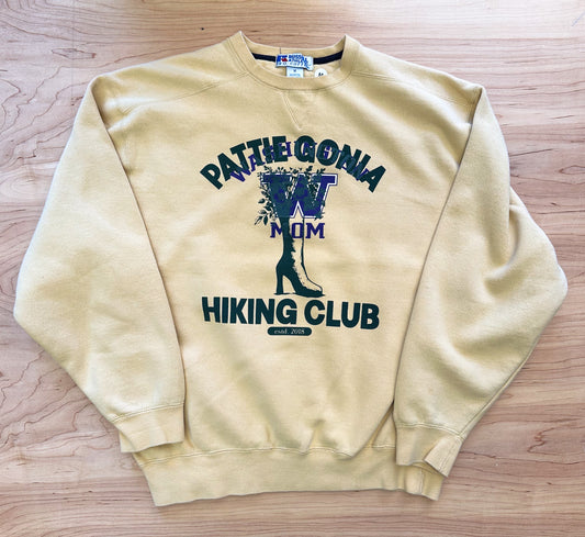 Pattie Gonia Hiking Club Crewneck - Green Print